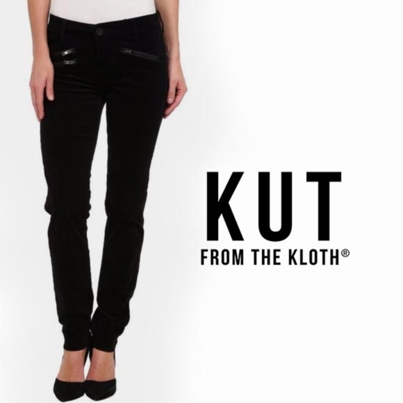 Kut from the Kloth Denim - KUT FROM THE KLOTH "Stevie" Velvet Zipper Pant